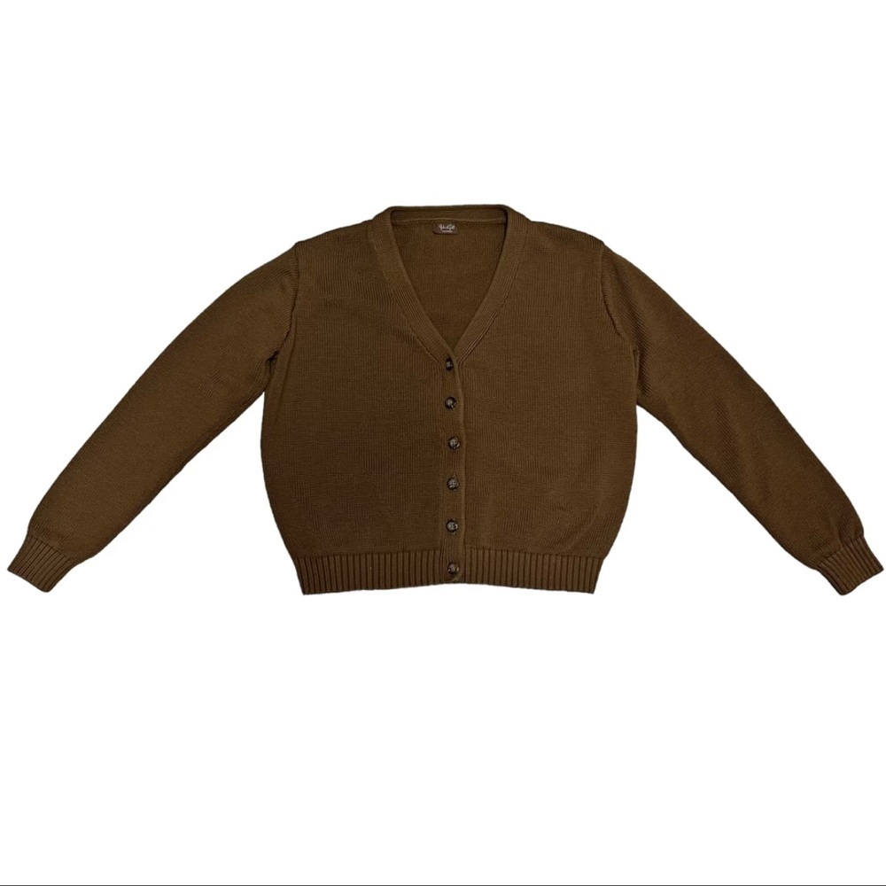 J. Galt California One Size fits Most S M L XL Women’s Cardigan Sweater Brown - Picture 3 of 9